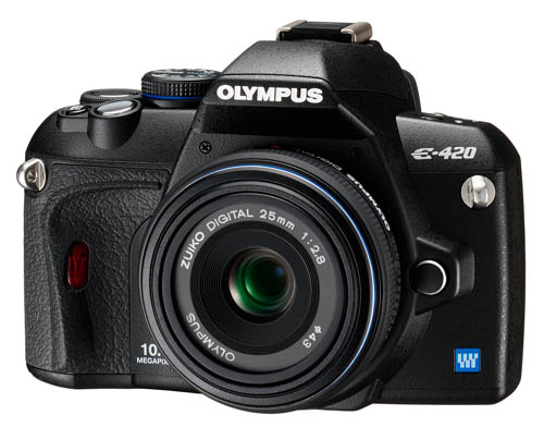 E-420 with pancake 25mm 2.8