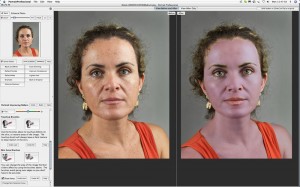 The purplish masking shows the brush extended area for the effect.